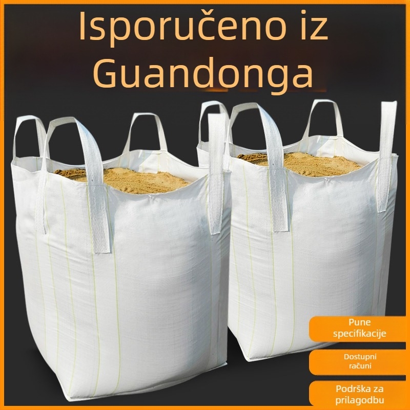 Ton vreća, novi PP polipropilen, tkanina debljina 160 µm, nosivost 500–2500 kg, ispis logotipa, prilagodljivo