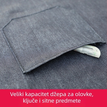 Nylon platnena pregača za zavarivanje – otporna na habanje, ojačana, 230 g, za kuhinje i tvorničke radionice