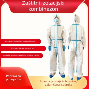 Centsway jednokratno zaštitno kombinezon s kapuljačom, prozračan netkani materijal, vodootporan, za odrasle