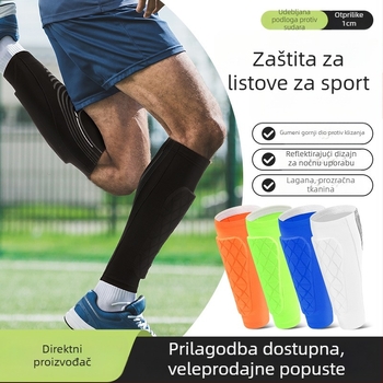 Zaštitne legice za list za nogomet – prozračne, s uzorkom pčelinjeg saća, protuklizne, noćno reflektirajuće