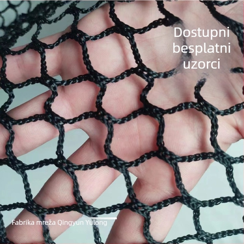 Mreža za zaštitu bez čvorova; PET materijal; prilagodljive opcije; izdržljivost 200