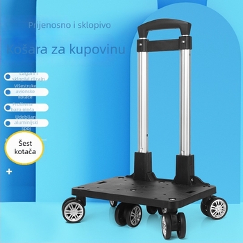 Aluminijski univerzalni nosač kotača – prijenosni sklopivi okvir za školske torbe i ruksake, proljeće 2024, funkcija 106850