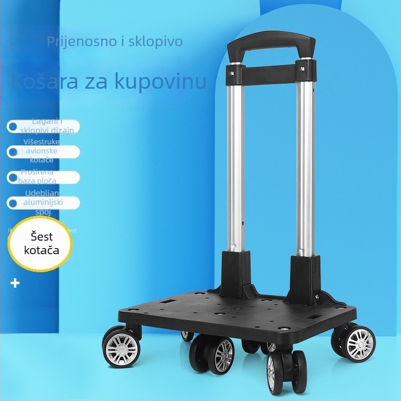 Aluminijski univerzalni nosač kotača – prijenosni sklopivi okvir za školske torbe i ruksake, proljeće 2024, funkcija 106850