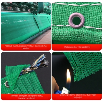 And Letter Sigurnosna mreža za gradilište s gusto mrežom, vatrootporna, zaštita od pada, certificirana prema nacionalnom standardu