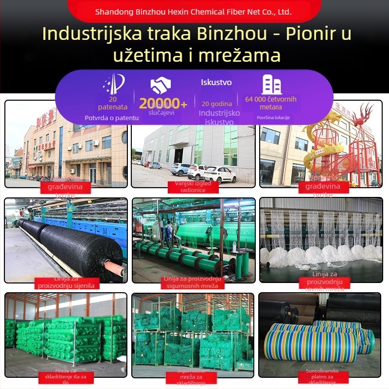 And Letter Sigurnosna mreža za gradilište s gusto mrežom, vatrootporna, zaštita od pada, certificirana prema nacionalnom standardu