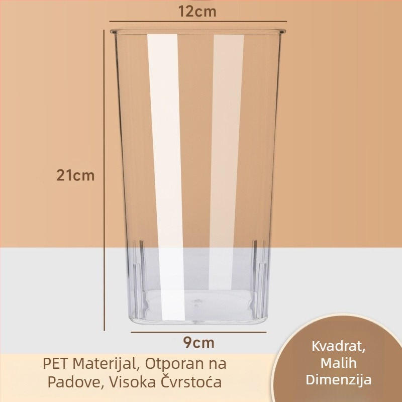 Višefunkcionalna prozirna kutija za skladištenje mladog luka, PET materijal, brend Living Together, tiskanje logotipa dostupno, kuhinjska upotreba, velik kapacitet