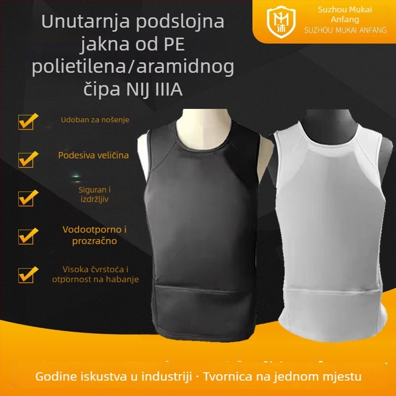 Skrivena IIIA balistička vesta, lagana zaštita za osobnu sigurnost
