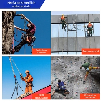 Ante sigurnosni pojas za cijelo tijelo s pet točaka i dvostrukim malim kukama za rad na visinama i vanjsko penjanje