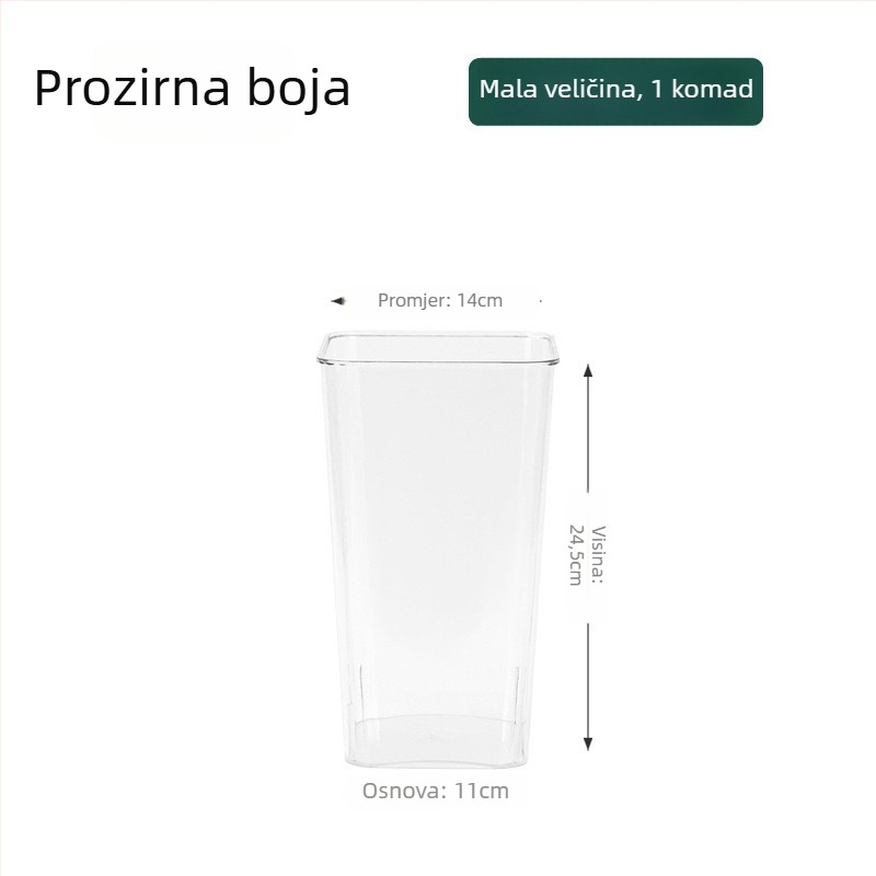 Kuhinjski organizator sastojaka za zeleni luk, đumbir i češnjak – plast, prilagodljiv, moderan minimalistički dizajn