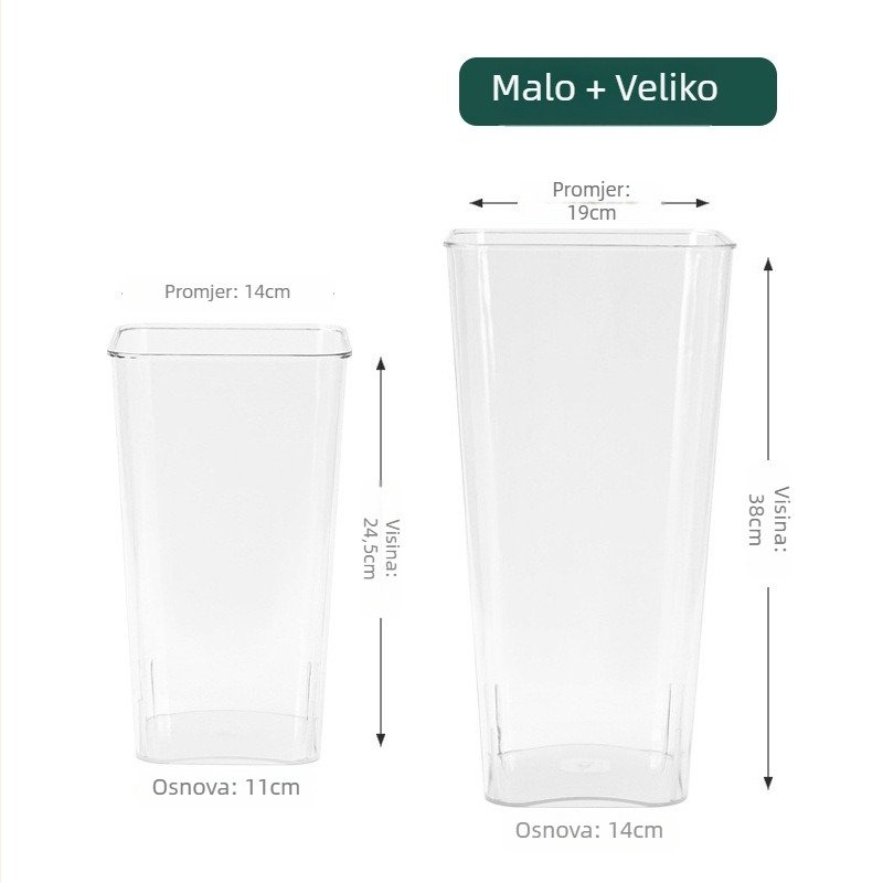 Kuhinjski organizator sastojaka za zeleni luk, đumbir i češnjak – plast, prilagodljiv, moderan minimalistički dizajn