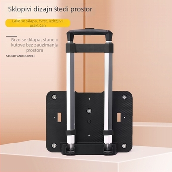 Dječji nosač kolica za ruksak – aluminijski dodatak s ugrađenim teleskopskim sklopivim kolom, za putovanja u slobodno vrijeme, proljeće 2025