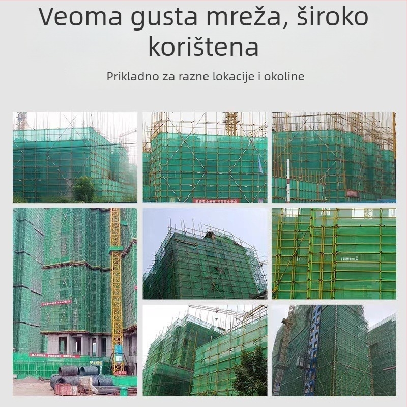 Vatra otporna sigurnosna mreža za gradilište – polietilen, vanjski okvir zaštite (Model: Sigurnosna mreža; Nosivost: 100)