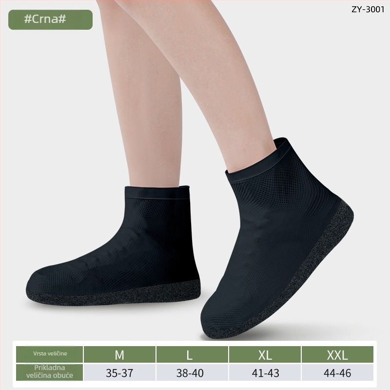 Graceful Rain pokrov za cipele za kišu – latex, vodootporan, protuklizan, ojačan, otporan na habanje, prenosiv za vanjske izlete