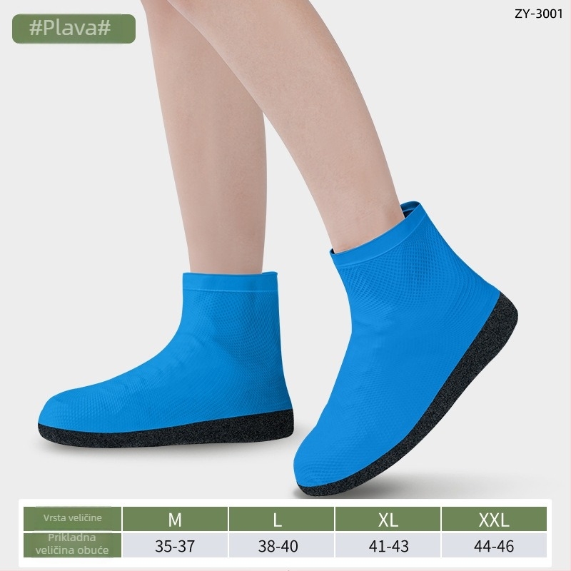 Graceful Rain pokrov za cipele za kišu – latex, vodootporan, protuklizan, ojačan, otporan na habanje, prenosiv za vanjske izlete