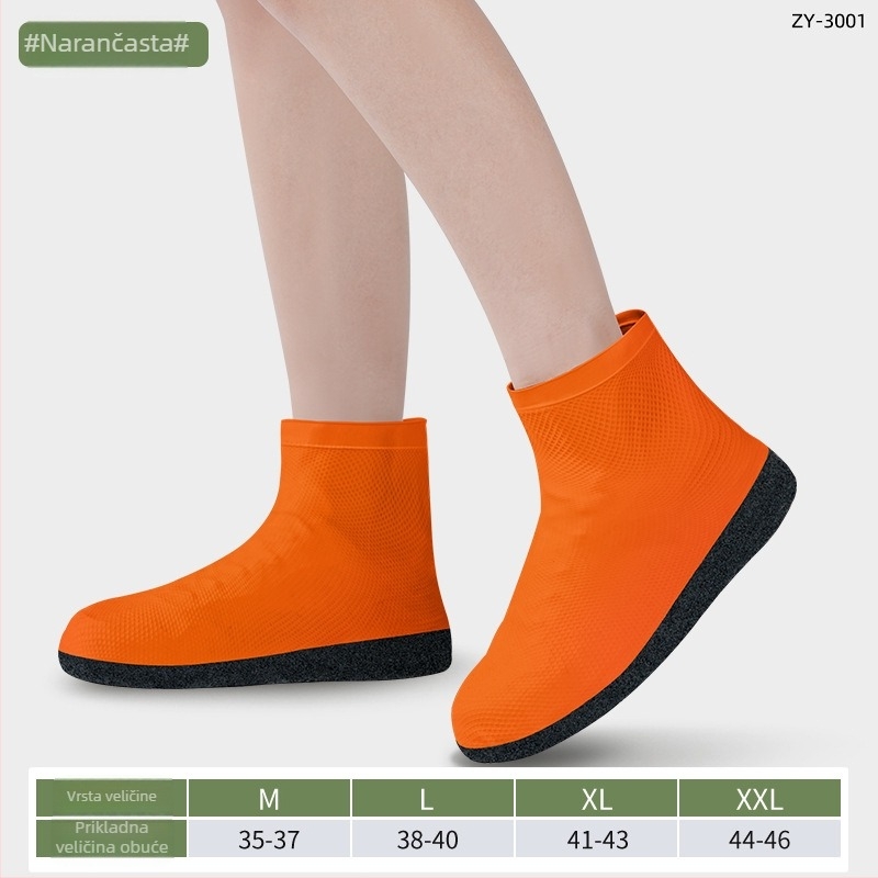 Graceful Rain pokrov za cipele za kišu – latex, vodootporan, protuklizan, ojačan, otporan na habanje, prenosiv za vanjske izlete