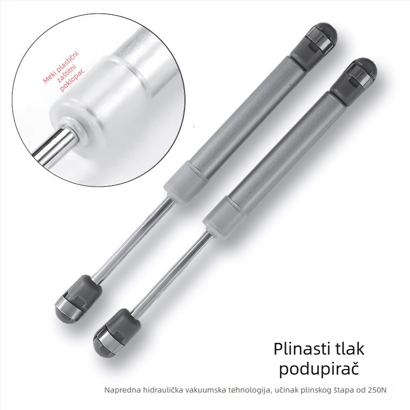 Pneumatska šipka za podršku vrata koja se otvaraju prema gore, za ormariće, aluminijska legura Baihe, model sjm, završna obrada: pečeni premaz