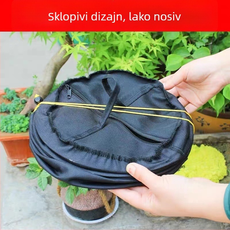 Novi komplet kaveza za pčele s opružnim mehanizmom, sklopiv, prozračna crna tkanina, automatsko vraćanje, za vanjsku upotrebu.
