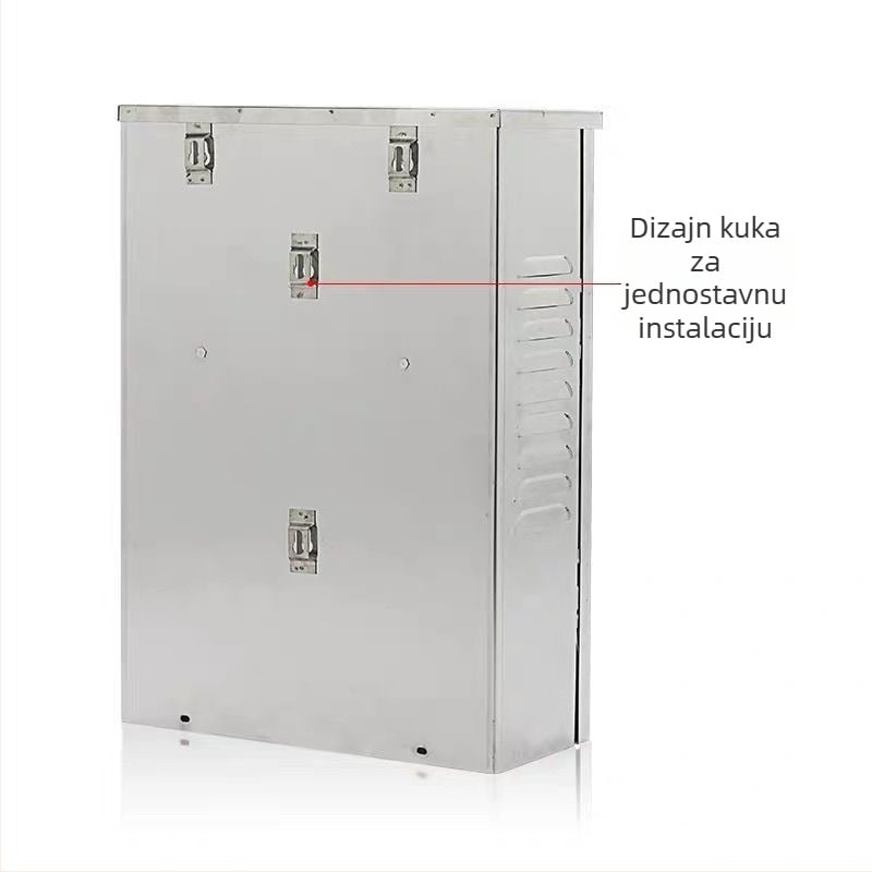 Nerđajući čelična vanjska kutija za distribuciju s nadzorom, vodootporna kutija za opremu