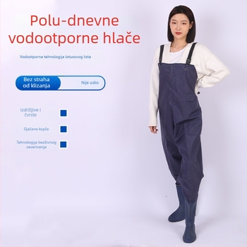 Jednodelne vodootporne hlače za vodne radove, gumene, 3 kg, namijenjene ribolovu i akvakulturi