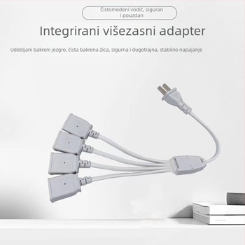 Vodootporna kutija utičnica 220V, razdjelnik 1 na 4 za modem/router