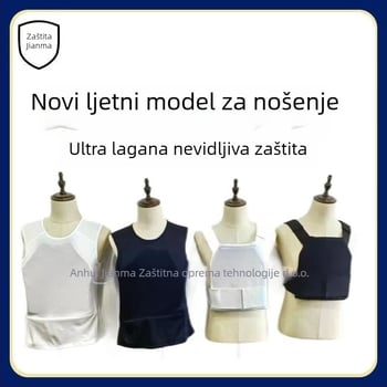 Mekana antidijetalna prsluk s zaštitom od probijanja i noža; prozračan ljetni materijal; dvodijelni unutarnji taktički prsluk; težina 1200 g; model: unutarnji nevidljivi taktički prsluk