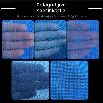 Građevinska zaštitna mreža za skelu — vatrootporna, protiv prašine, protiv padova, mogućnost prilagodbe