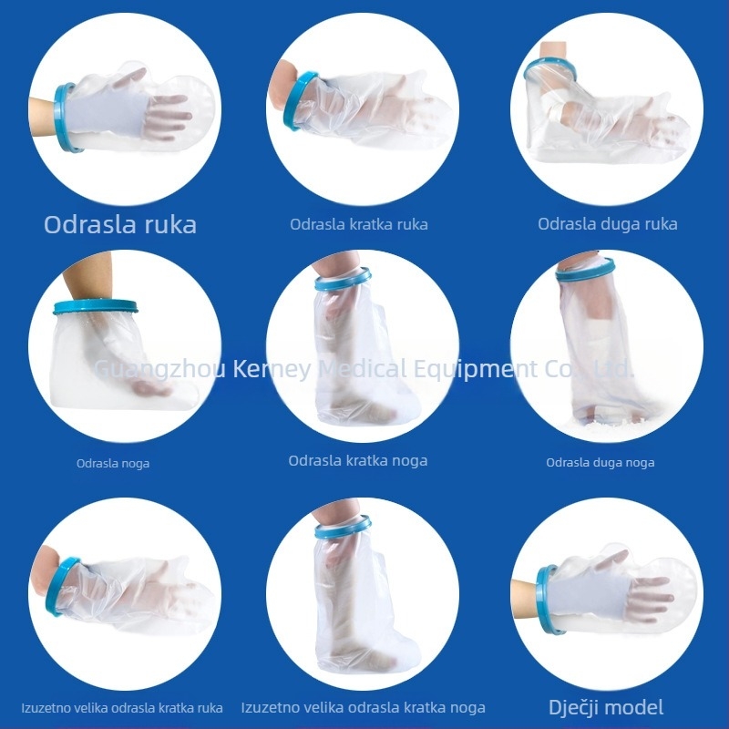Vodootporan zaštitni omotač za gips za kupanje – za ozljede ruke, ramena, noge ili prsta