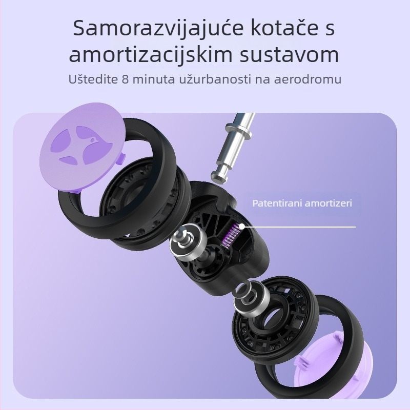 PC kofer za putovanje s prednjim otvaranjem, vodootporan, lagan, TSA brava
