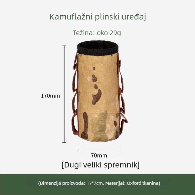Buye Zaštitna navlaka za plinsku bočicu za kampiranje – izolirana, otporna na padanje, kompatibilna s više veličina, torba za pohranu