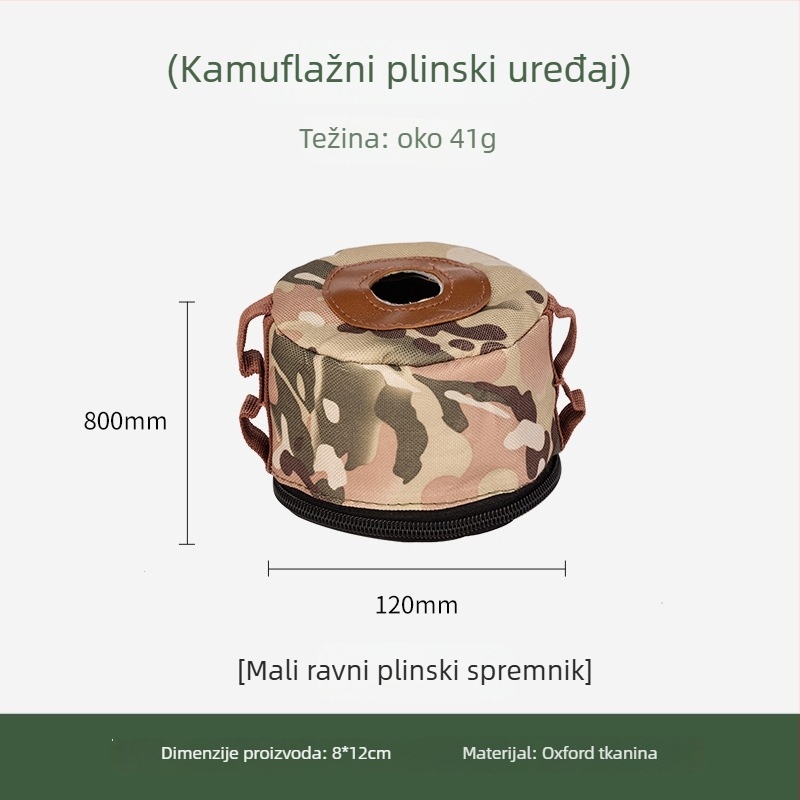 Buye Zaštitna navlaka za plinsku bočicu za kampiranje – izolirana, otporna na padanje, kompatibilna s više veličina, torba za pohranu