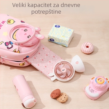 Unisex najlon torba za školu s motivom patke, protiv krađe, zračne jastučne naramenice, proljeće 2025