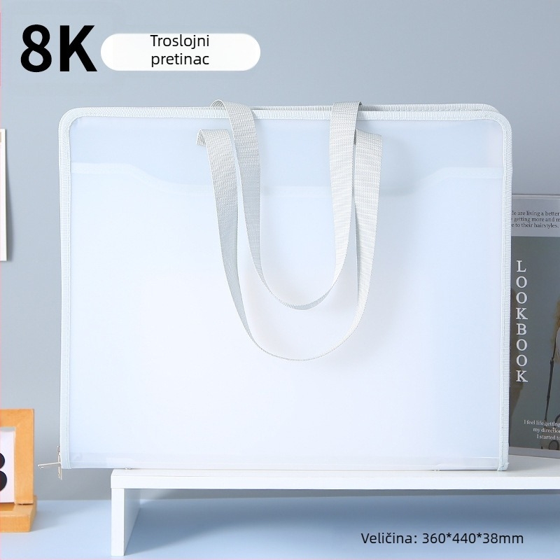 New Puda 8889 – PP materijal za umjetničko skladištenje: 4K umjetnički album, papir za crtanje, torba za skice, fascikl za radove, 8K skic papir, prijenosna torba za papir