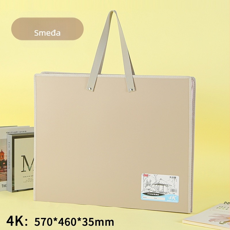 New Puda 8889 – PP materijal za umjetničko skladištenje: 4K umjetnički album, papir za crtanje, torba za skice, fascikl za radove, 8K skic papir, prijenosna torba za papir
