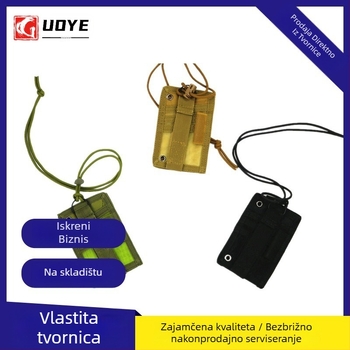 Taktički višenamjenski držač dokumenata s izvlačnim privezakom, držač kartice na prsima, 600D Oxford platno, proširivo, za outdoor