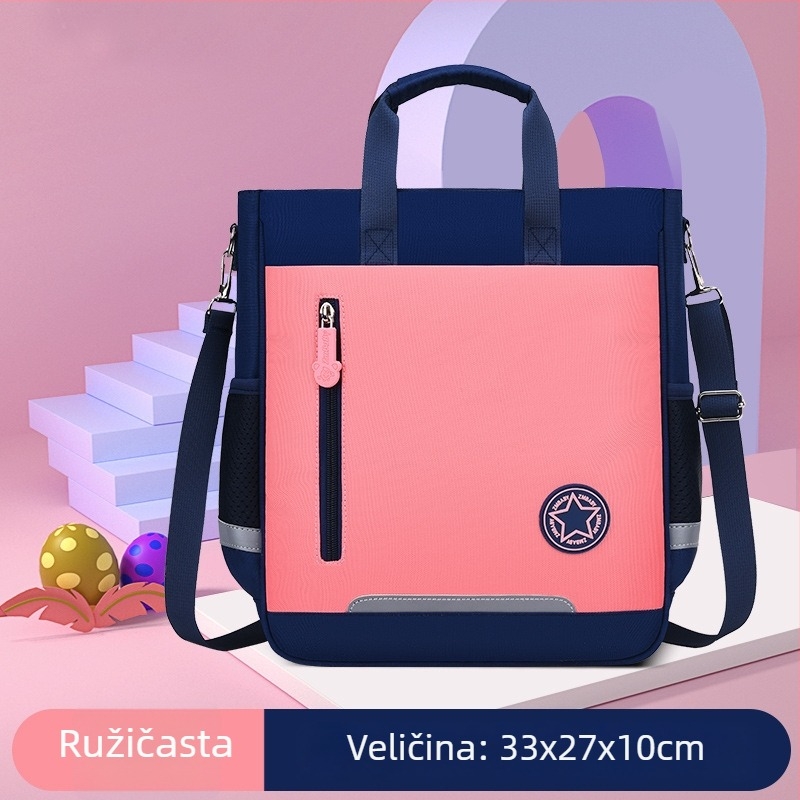 Sesame Baby školska messenger torba za djecu - Oxford tkanina; prozračna; vodootporna; otporna na habanje; kapacitet ispod 20L