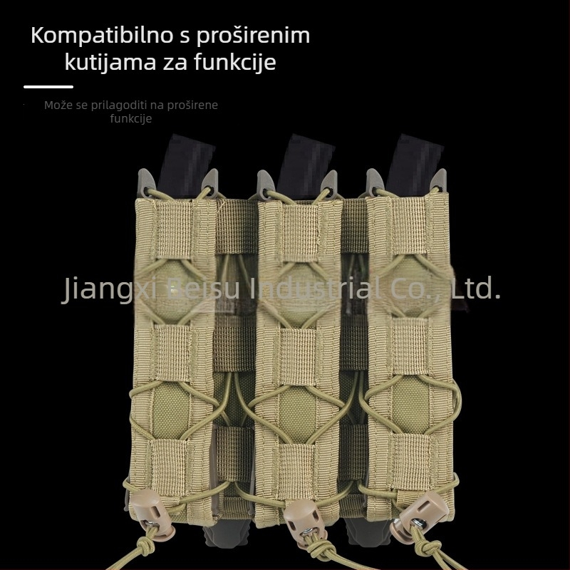 Duga taktička torba u stilu tigra, MOLLE nosač, sustav brzog vađenja, 9 mm adapter, matni najlon