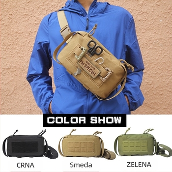 1000D sportska pojasna torba za telefon i kartice, za outdoor aktivnosti, street stil, jednobojna