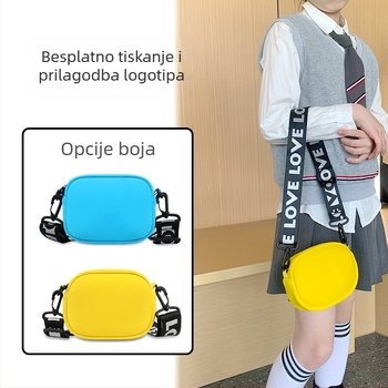 Dječja crossbody torba u korejskom stilu, cartoon print, materijal diving cloth, lagana, proljeće 2025