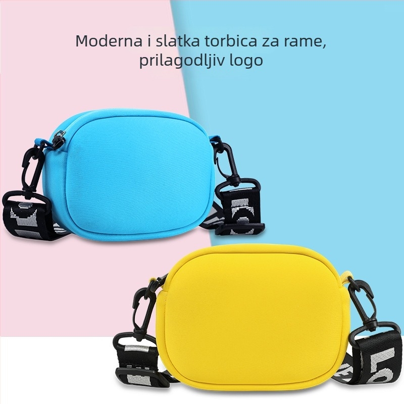 Dječja crossbody torba u korejskom stilu, cartoon print, materijal diving cloth, lagana, proljeće 2025