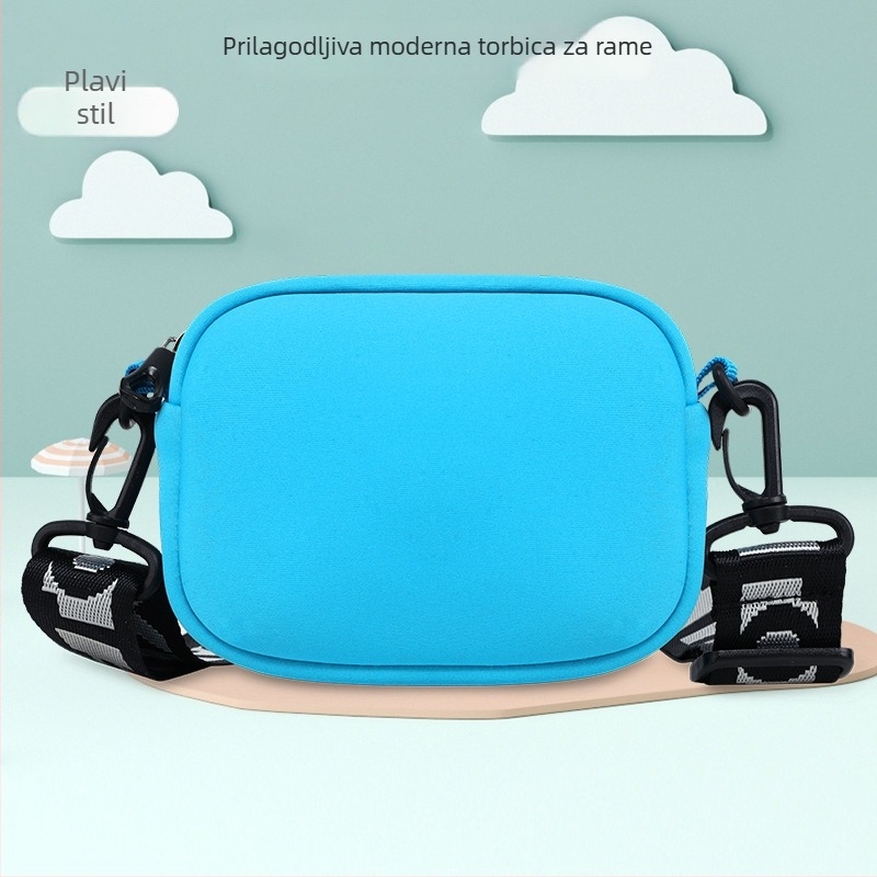 Dječja crossbody torba u korejskom stilu, cartoon print, materijal diving cloth, lagana, proljeće 2025