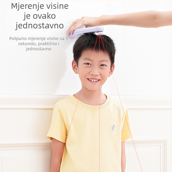 Ultrazvučni mjerač visine za kućnu upotrebu – Novi model treće generacije; Senzor infracrvenog lasera; Bežični domet 5-10 m; Materijal ABS