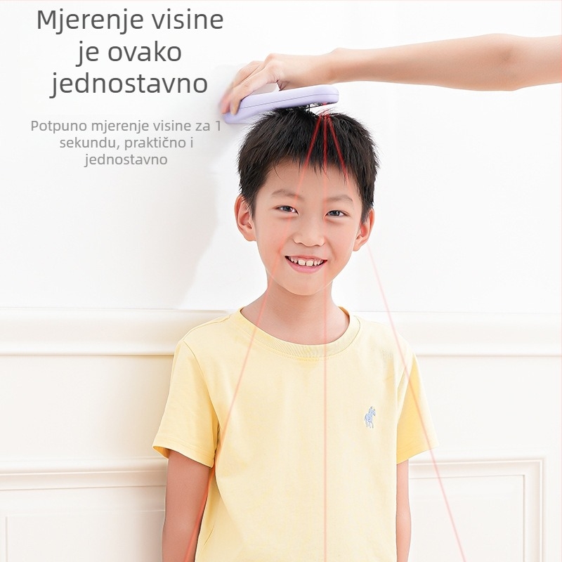 Ultrazvučni mjerač visine za kućnu upotrebu – Novi model treće generacije; Senzor infracrvenog lasera; Bežični domet 5-10 m; Materijal ABS