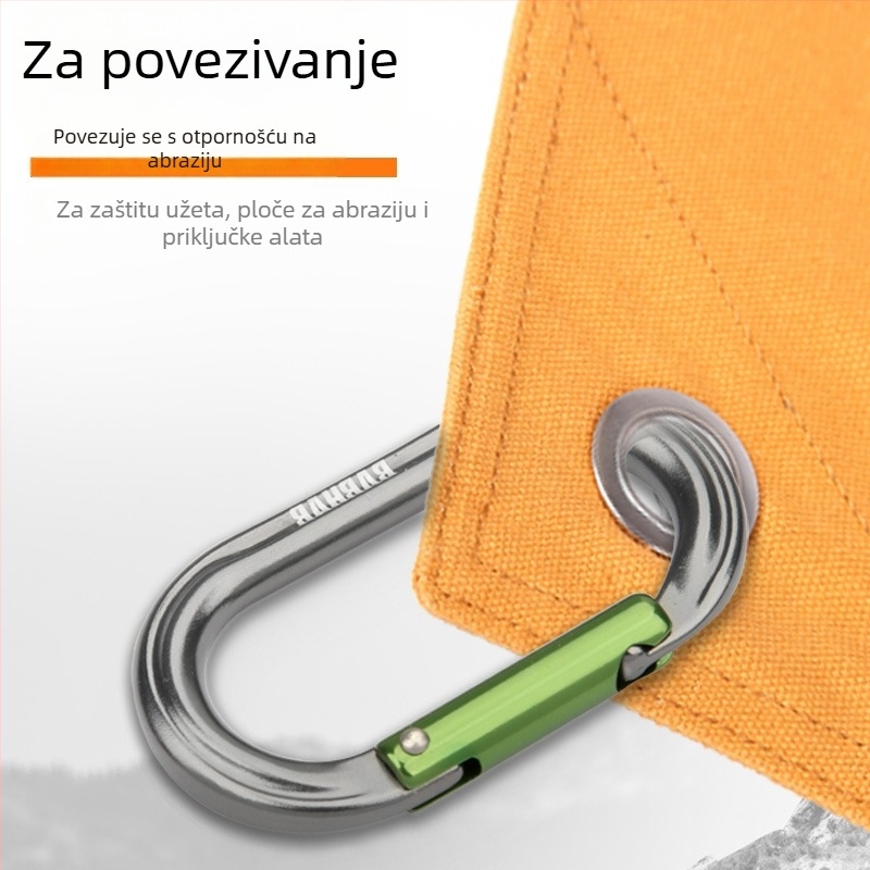 Barhar karabiner s O-oblikom, Quick-Hook, aluminij
