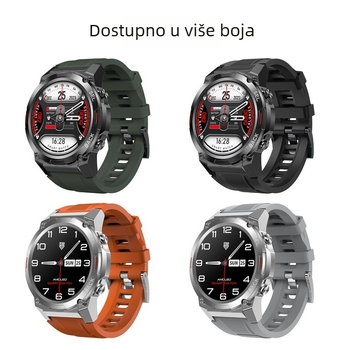 Pametni sat s Bluetooth pozivom, AMOLED zaslon 1,43 inča, mjerenje zasićenja krvi, mjerenje srčanog ritma, IP68 vodootporan