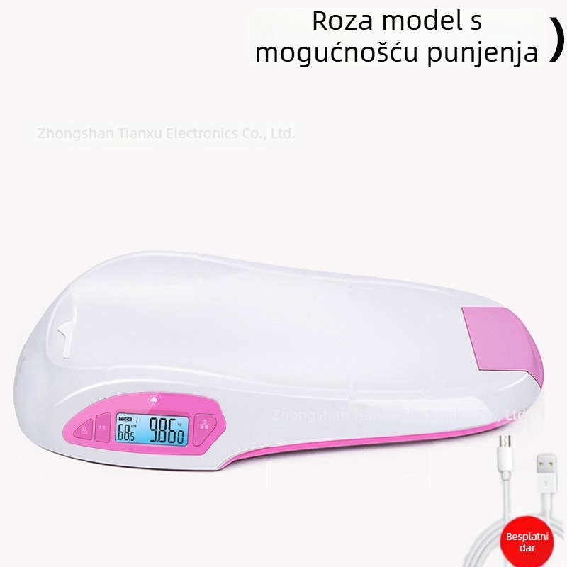 Xiangshan pametna vaga za bebe — elektronička vaga za novorođenčad, mjerenje težine i visine, Bluetooth, s aplikacijom