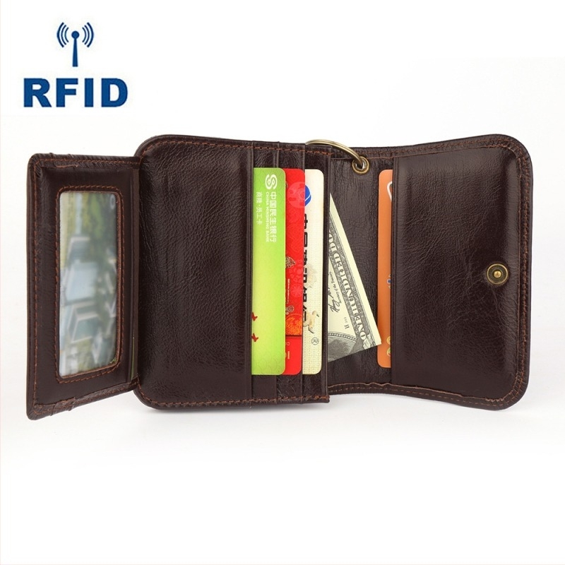 Novčanik za kovanice od prave kože, sklopivi RFID za žene Joyir