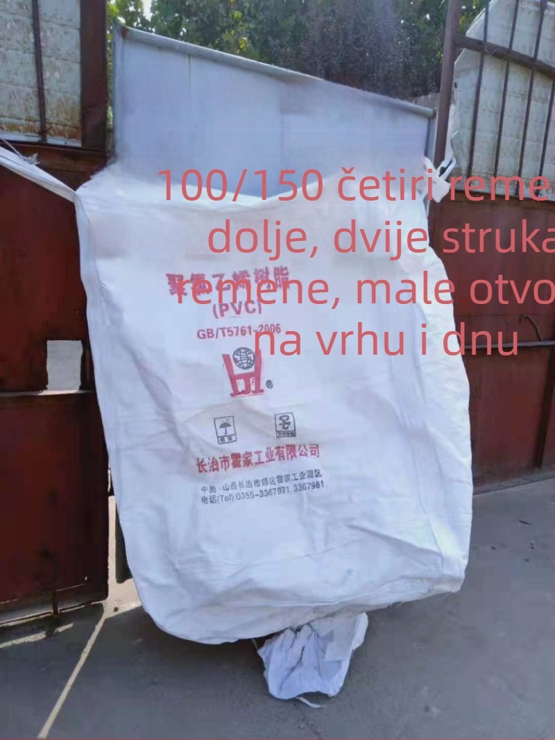 PP tkan ton bag, nosivost 1000 kg, prilagodljiva obrada, za kontejnere, pakiranje gnojiva i kemikalija