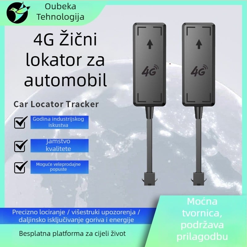 GPS tracker za vozila 4G Beidou s kartom uživo, 9–90V široki napon, vodootporan