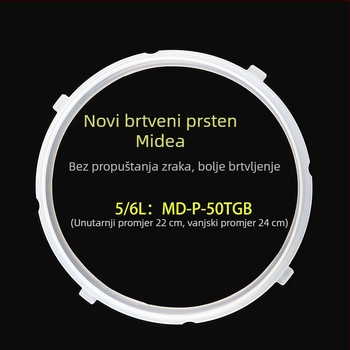 Silikonski brtvni prsten za električno kuhalo na tlak Midea, kapacitet 3–6 L