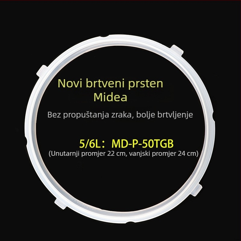 Silikonski brtvni prsten za električno kuhalo na tlak Midea, kapacitet 3–6 L